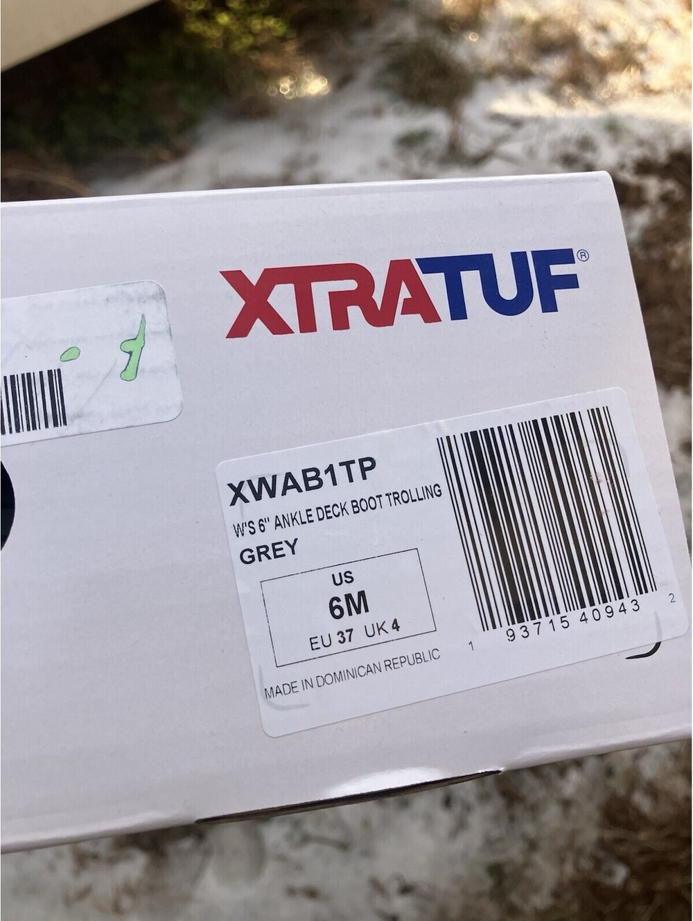 Xtratuf Women's 6" Gray Fleece Lined Ankle Deck Boots XWAB1TP Cold Weather Sz 6 - Picture 8 of 9
